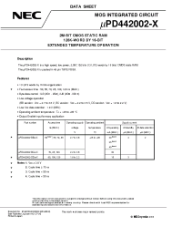 Datasheet M14670EJ6V0DS00 manufacturer NEC