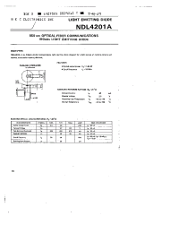 Datasheet NDL4201A manufacturer NEC