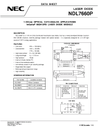 Datasheet NDL7660P manufacturer NEC