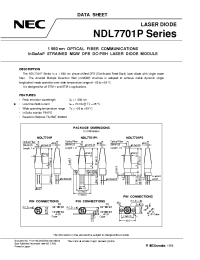 Datasheet NDL7701P1D manufacturer NEC