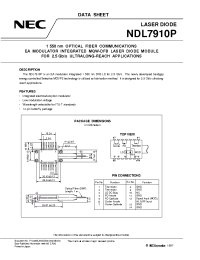 Datasheet NDL7910PC manufacturer NEC