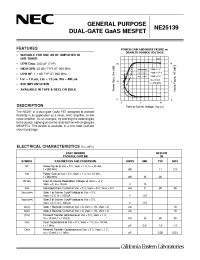 Datasheet NE25139-T1 manufacturer NEC