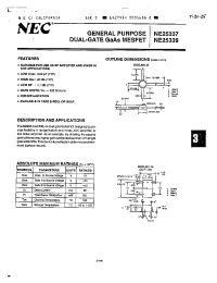 Datasheet NE25337 manufacturer NEC