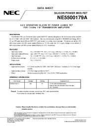 Datasheet NE5500179A manufacturer NEC