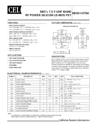 Datasheet NE5511279A-T1A manufacturer NEC