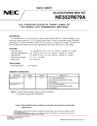 Datasheet NE552R679A manufacturer NEC