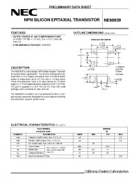Datasheet NE68939-T1 manufacturer NEC