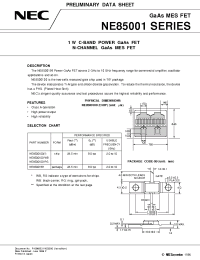Datasheet NE8500100-RG manufacturer NEC