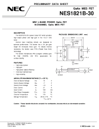 Datasheet NES1821B-30 manufacturer NEC