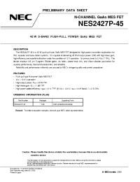 Datasheet NES2427P-45 manufacturer NEC