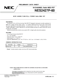 Datasheet NES2427P-60 manufacturer NEC