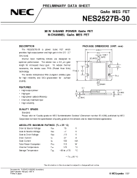 Datasheet NES2527B-30 manufacturer NEC