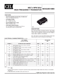 Datasheet NESG2031M05 manufacturer NEC