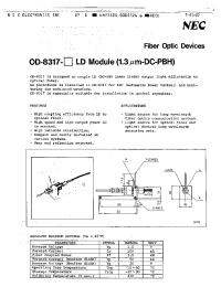 Datasheet OD-8317 manufacturer NEC