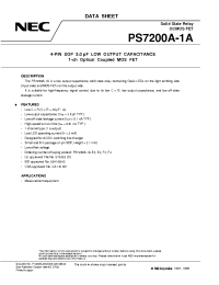 Datasheet PS7200A-1A manufacturer NEC