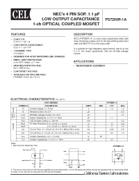 Datasheet PS7200R-1A manufacturer NEC