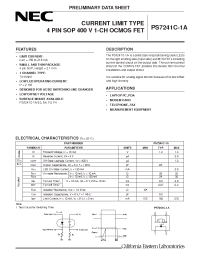 Datasheet PS7241C-1A manufacturer NEC