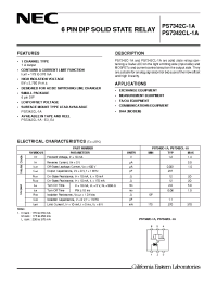 Datasheet PS7342CL-1A manufacturer NEC