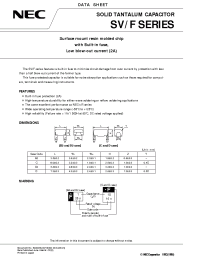 Datasheet SVFD1D226M manufacturer NEC