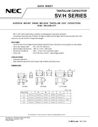 Datasheet SVHD21D156M manufacturer NEC