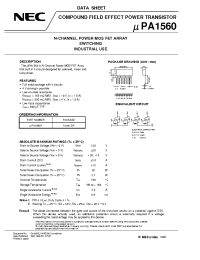 Datasheet UPA1560H manufacturer NEC