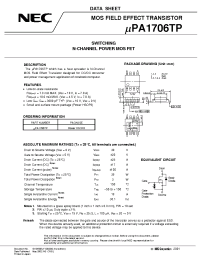 Datasheet UPA1706TP manufacturer NEC