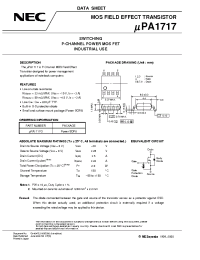 Datasheet UPA1717G manufacturer NEC