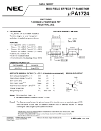 Datasheet UPA1724G manufacturer NEC