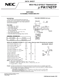 Datasheet UPA1743TP manufacturer NEC