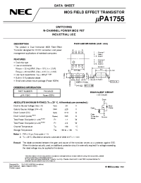 Datasheet UPA1755 manufacturer NEC