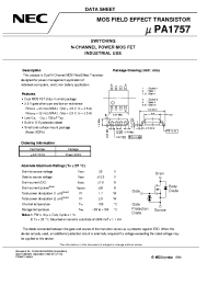 Datasheet UPA1757G manufacturer NEC