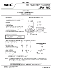Datasheet UPA1759 manufacturer NEC