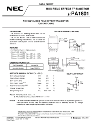 Datasheet UPA1801 manufacturer NEC