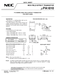 Datasheet UPA1810GR-9JG manufacturer NEC