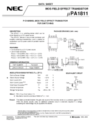 Datasheet UPA1811GR-9JG manufacturer NEC