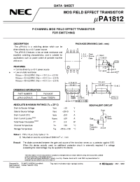 Datasheet UPA1812 manufacturer NEC