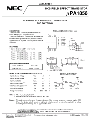 Datasheet UPA1856GR-9JG manufacturer NEC