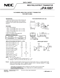 Datasheet UPA1857 manufacturer NEC
