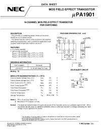 Datasheet UPA1901 manufacturer NEC