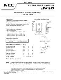 Datasheet UPA1913 manufacturer NEC