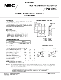 Datasheet UPA1950TE manufacturer NEC