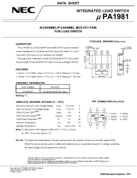 Datasheet UPA1981 manufacturer NEC