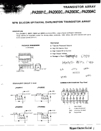 Datasheet UPA2001C manufacturer NEC