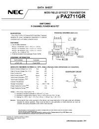 Datasheet UPA2711GR manufacturer NEC