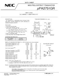 Datasheet UPA2751GR manufacturer NEC