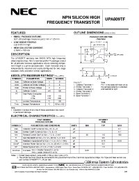 Datasheet UPA809TF manufacturer NEC