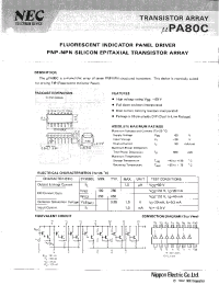 Datasheet UPA80C manufacturer NEC