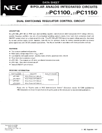 Datasheet UPC1100 manufacturer NEC
