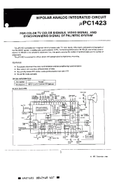 Datasheet UPC1423CA1 manufacturer NEC