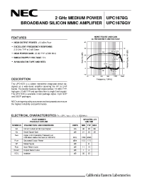 Datasheet UPC1678GV-E1 manufacturer NEC